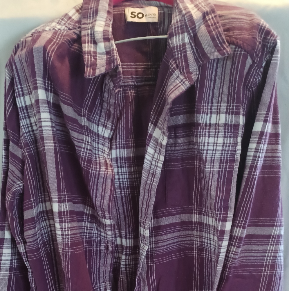 SO Girls flannel size XL (14/16)